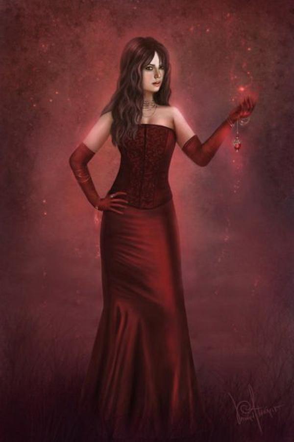 Ведьма В Красном Платье