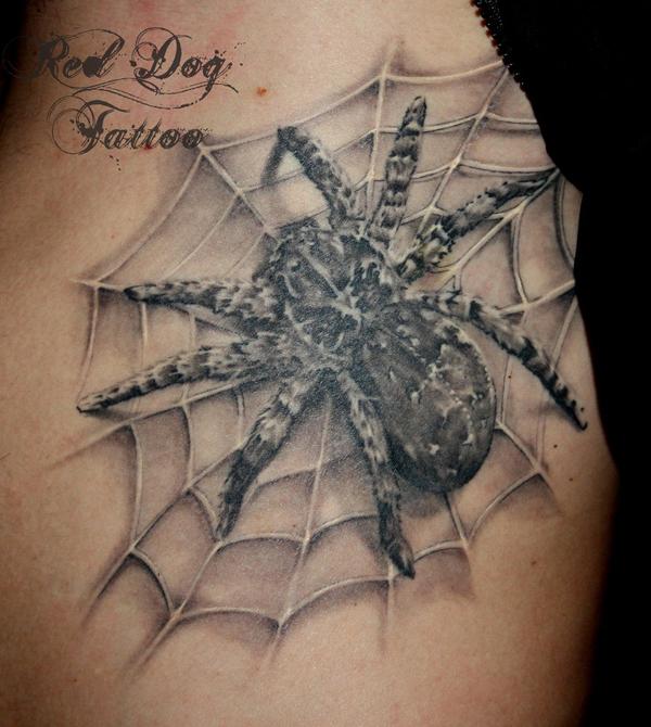 3D Spider Tattoo lành - 30 ảnh vui nhộn Spider Tattoo Designs <3 <3