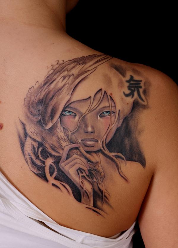 Kawasaki cô gái với những thay đổi - 45 ảnh vui nhộn Portrait Tattoo Designs <3 <3