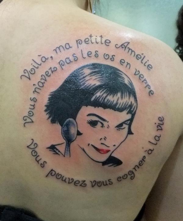 Amélie Poulain - 45 ảnh vui nhộn Portrait Tattoo Designs <3 <3