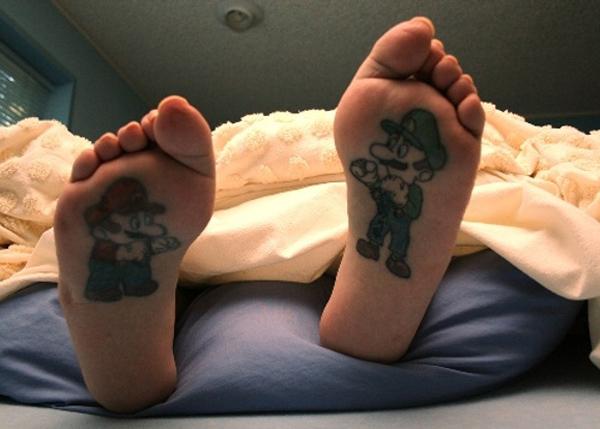 phim hoạt hình - 50 ảnh vui nhộn Tattoo Designs Foot <3 <3