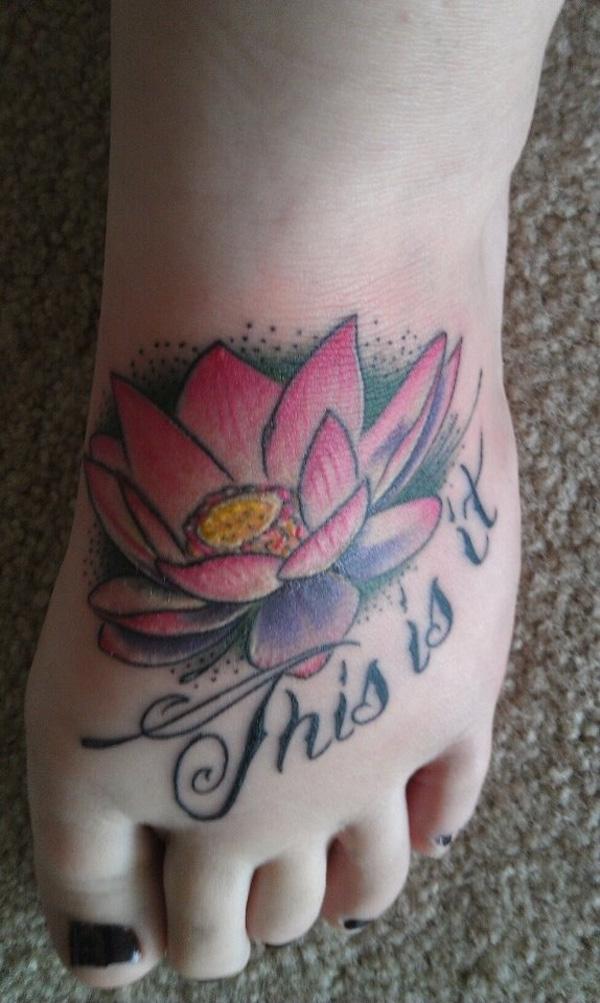 sen hình xăm trên chân - 50 ảnh vui nhộn Tattoo Designs Foot <3 <3