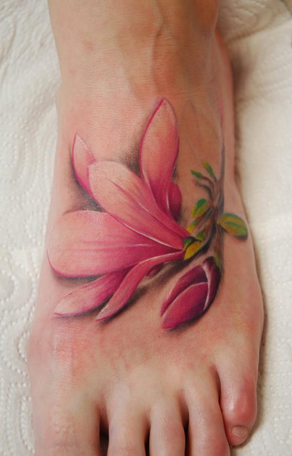 hoa chân hình xăm - 50 ảnh vui nhộn Tattoo Designs Foot <3 <3