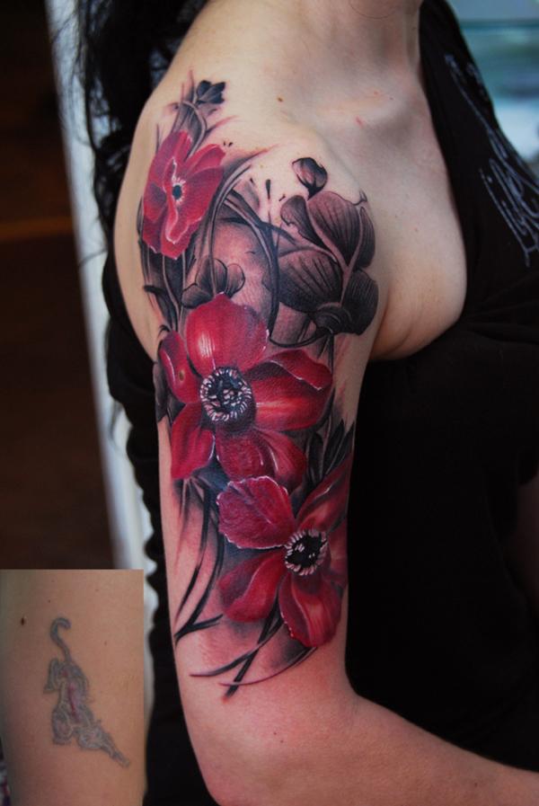 65+ Beautiful Flower Tattoo Designs Art and Design
