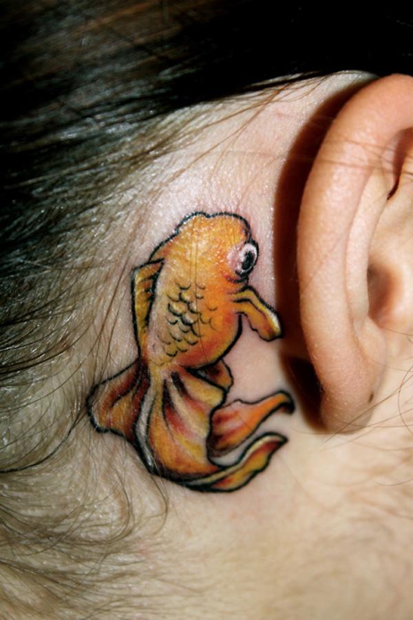 Goldfish sau tai hình xăm - 55 Incredible tai xăm <3 <3