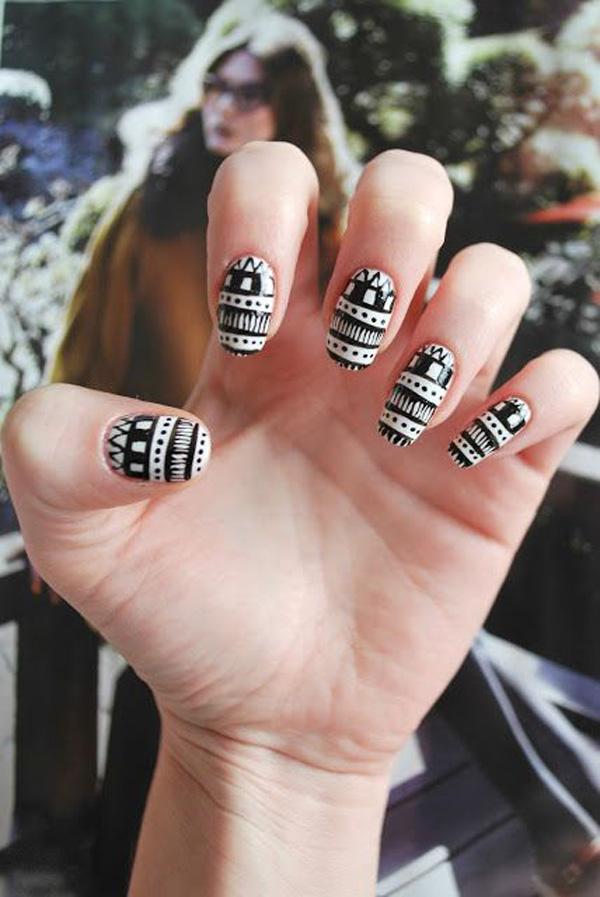 65 Colorful Tribal Nails Make You Look Unique Art And Design