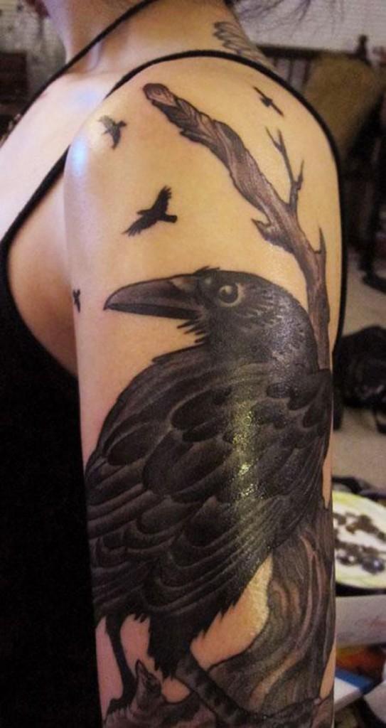 60 Mysterious Raven Tattoos Art And Design