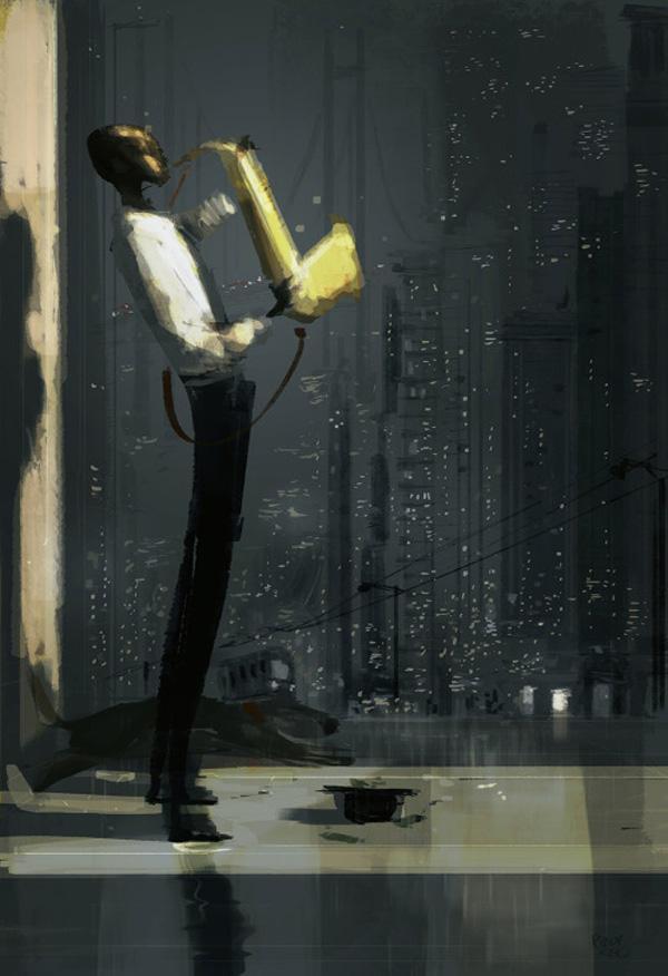 City of blues by Pascal Campion - Illustriations by Pascal Campion  <3 <3