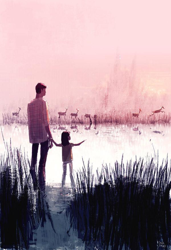 Deer Crossing by Pascal Campion - Illustriations by Pascal Campion  <3 <3