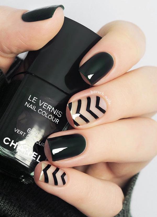 60 Dark Nails For Winter Art And Design