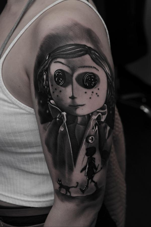 Coraline Tattoo A Unique Blend Of Art And Fantasy Art And Design