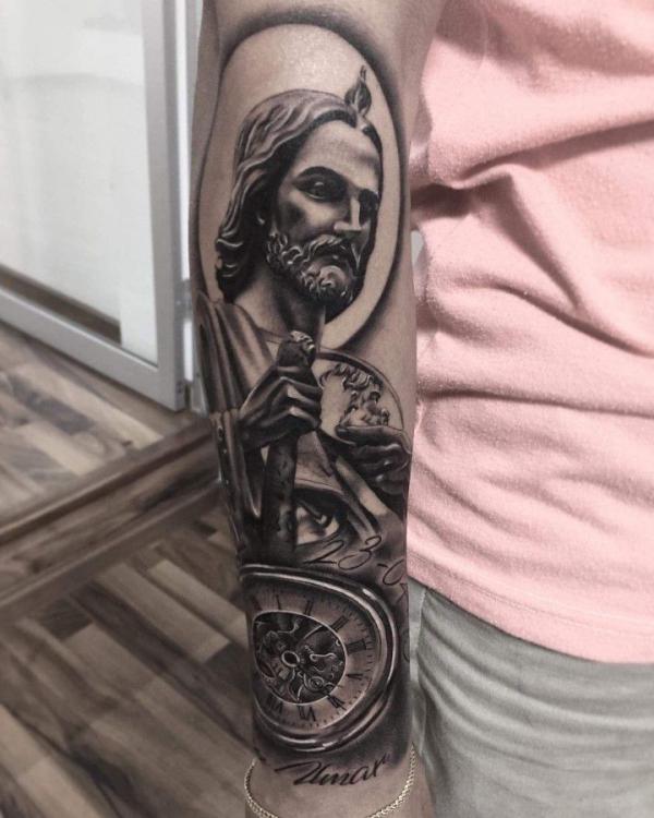 Inspiring San Judas Tattoo Ideas To Express Your Faith Art And Design