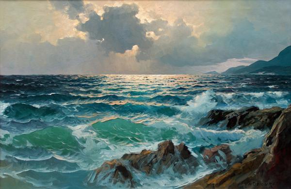 Seascapes Paintings by Alexander Dzigurski | Art and Design