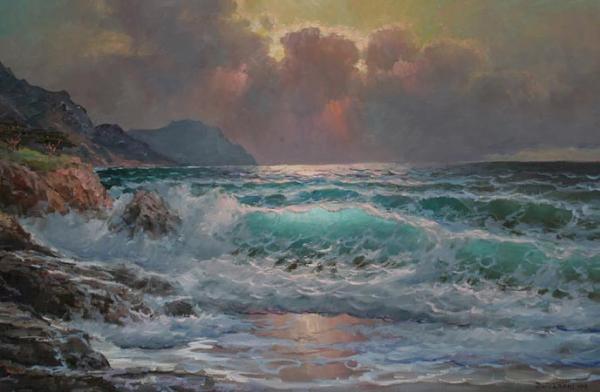 Seascapes Paintings by Alexander Dzigurski | Art and Design