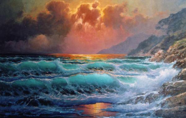 Seascapes Paintings By Alexander Dzigurski | Art And Design