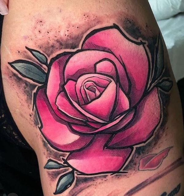 30 Bleeding Rose Tattoo Design Ideas With Meaning  EntertainmentMesh