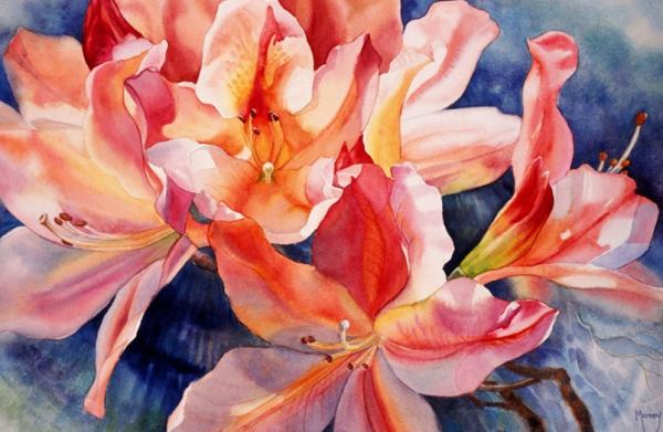 Watercolour Flower Paintings by Marney Ward | Art and Design