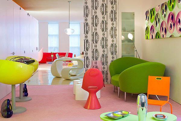 Colorful Interior Design in Vivid New York Loft | Art and Design