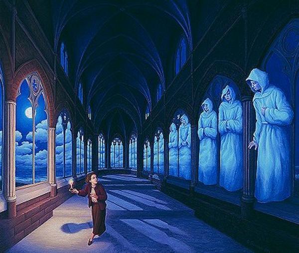 Optical Illusion Paintings By Rob Gonsalves | Art And Design