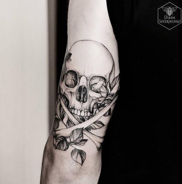 Skull Python Tattoo Vector & Photo (Free Trial) | Bigstock