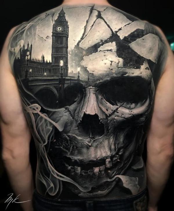 30 Full Back Skull Tattoos | Bonnes idées de tatouage, Tatouage dos homme,  Tatouage de crâne