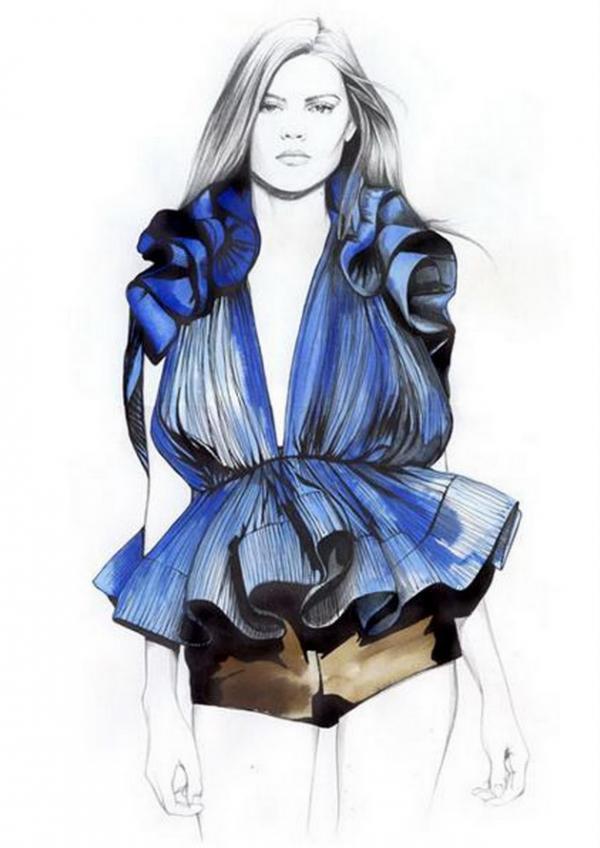 Fashion Illustrations by Caroline Andrieu | Art and Design