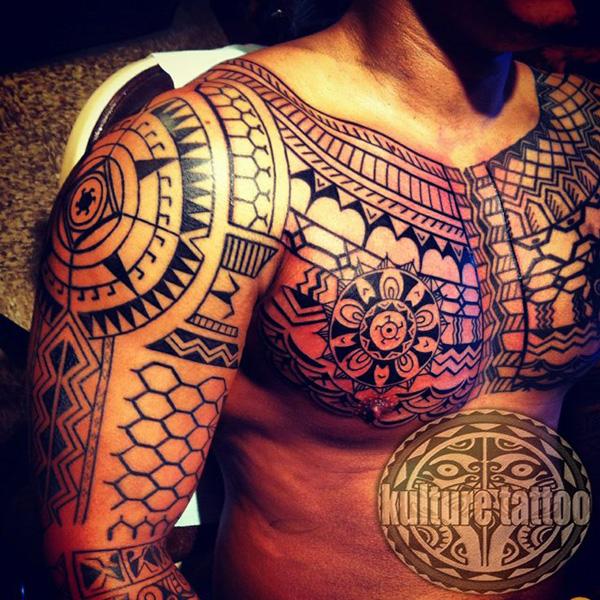 Tribal tattoo concept done by preetartist on chest and neck   whatsapp  or call for inquiries 7347451004  tribaltattoo tattoo  Instagram