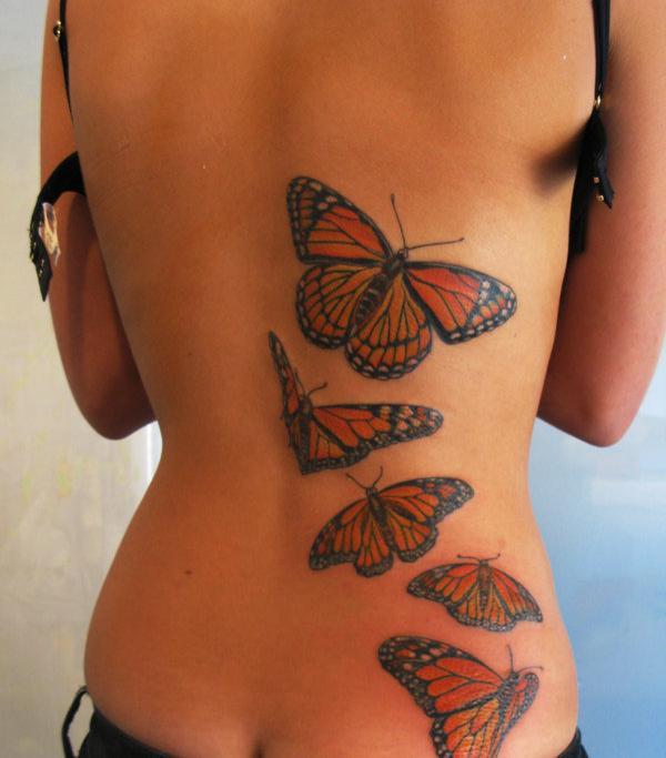 The Canvas Arts Temporary Tattoo Waterproof For Mens  Women Arm Hand Back  Thighs TBS8028 Butterfly Tattoo Size 19X12 cm  Amazonin Beauty