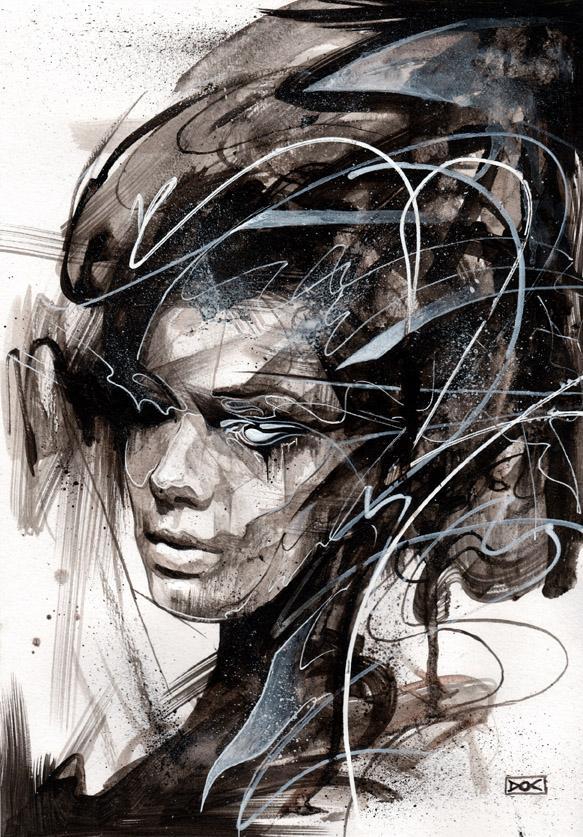 Abstract Portrait Paintings By Danny Oconnor Art And Design