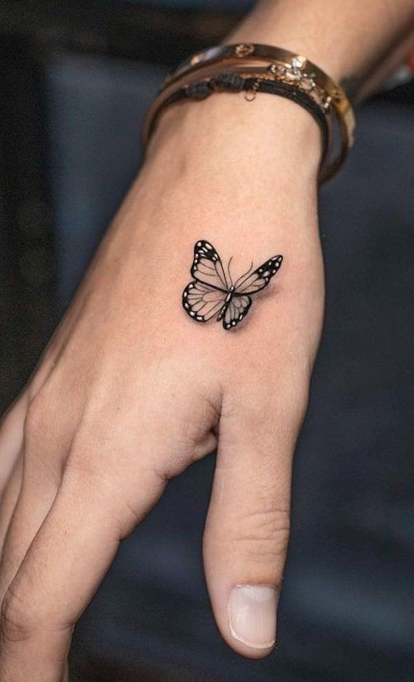 simple butterfly tattoos designs