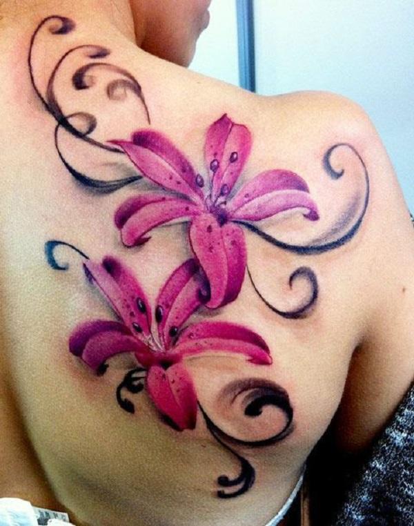 80 Brilliant Lily Flower Tattoos On Shoulder