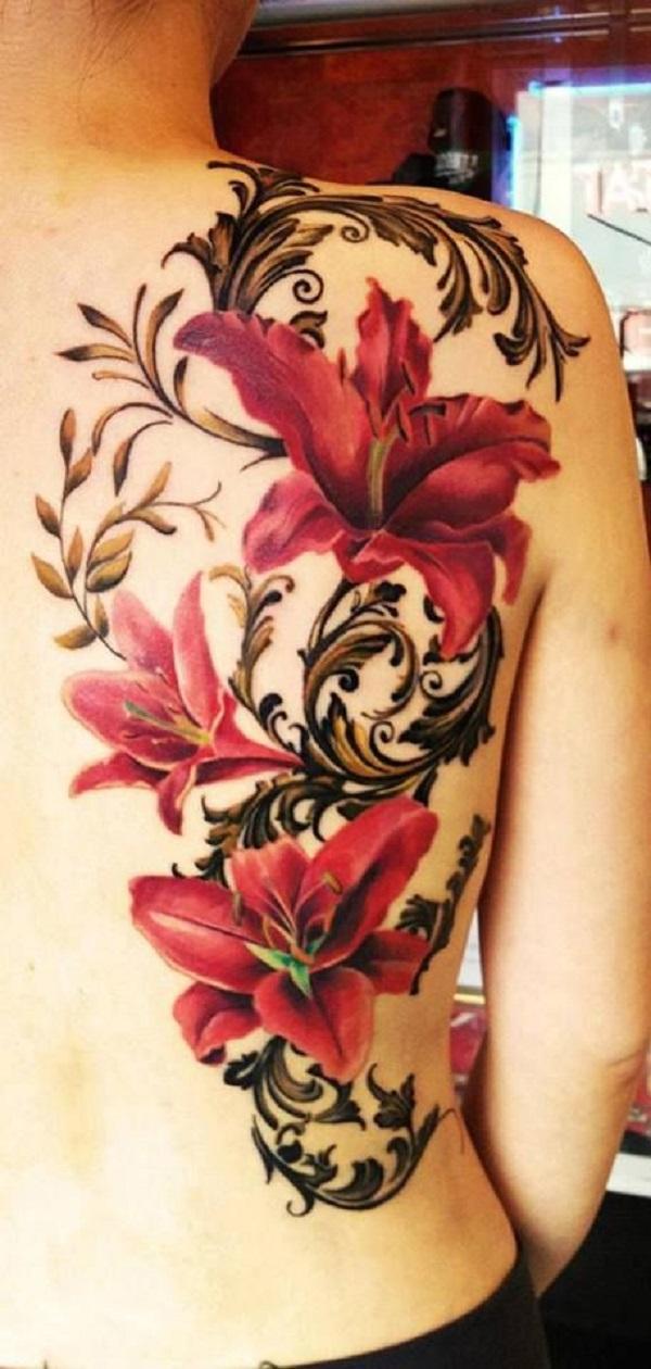 35 Pretty Lily Flower Tattoo Designs  For Creative Juice