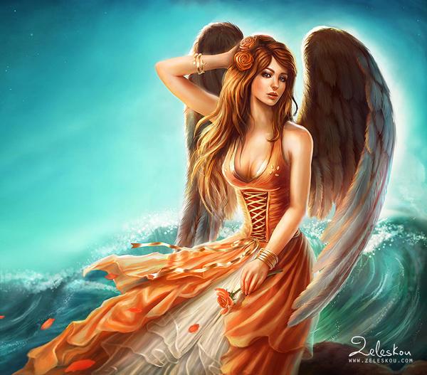 beautiful angel paintings