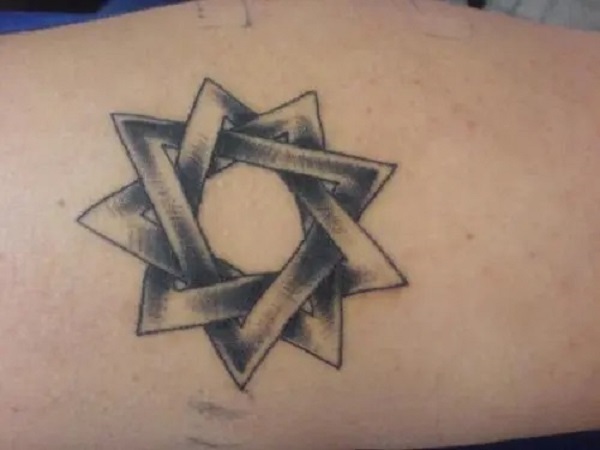 Cool Tribal Star Tattoo Design - TattooWoo.com