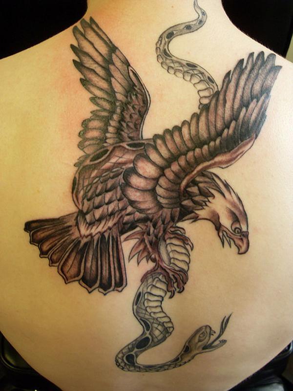 Aztec Eagle Tattoo Design