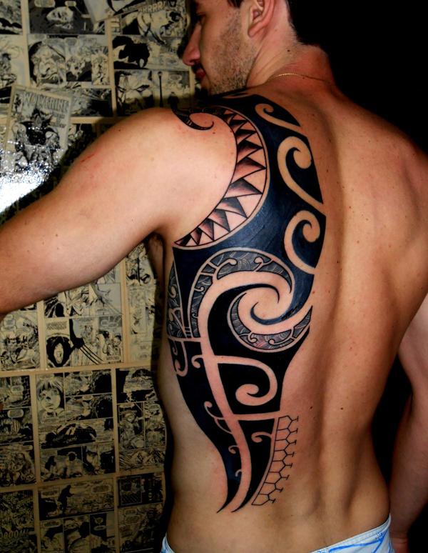 Polynesian Temporary Tattoo Sleeve Tribal Arm Waterproof Transfers  Halloween Men | eBay