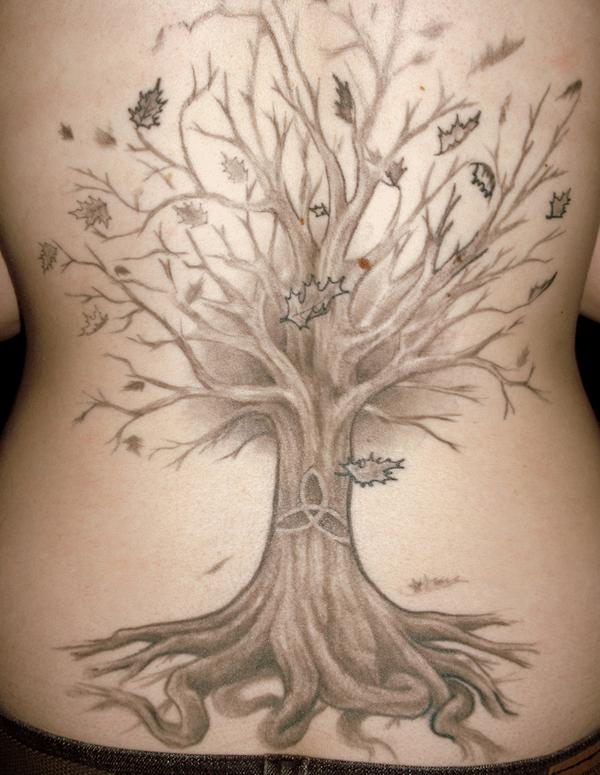gothic tree of life tattoo