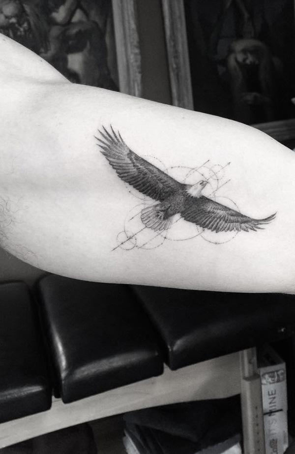 flying bird tattoo designs for men
