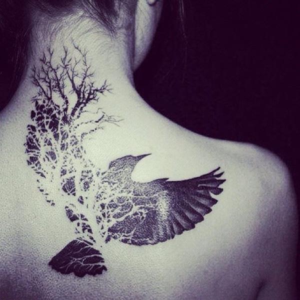 Tree Tattoo With Birds