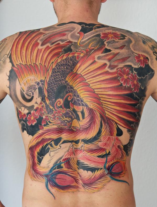 16 Gambar  Tato  Burung Phoenix 