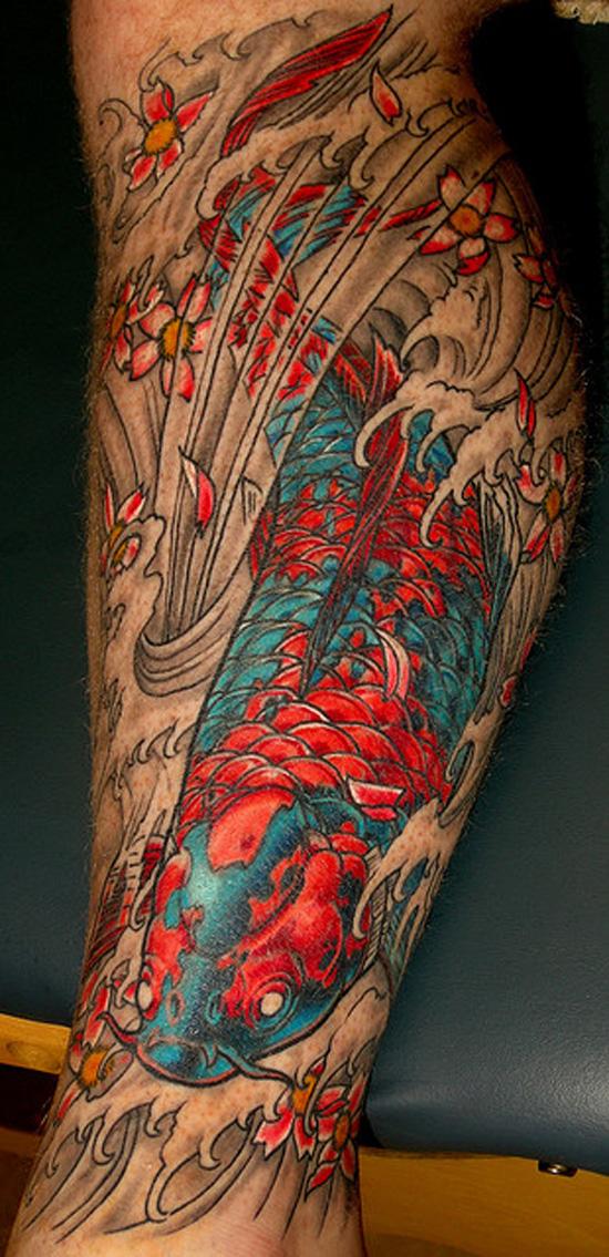 Amazon.com : Supperb® Temporary Tattoos - Koi Fish Tattoo : Beauty &  Personal Care