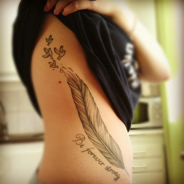 40 Inspiring Feather Tattoos To Show Off Your Creative Spirit   Inspirationfeed