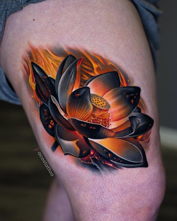 Tribal Heart Lotus Flower Tattoo Design and Stencil Instant Digital  Download Tattoo Permit - Etsy