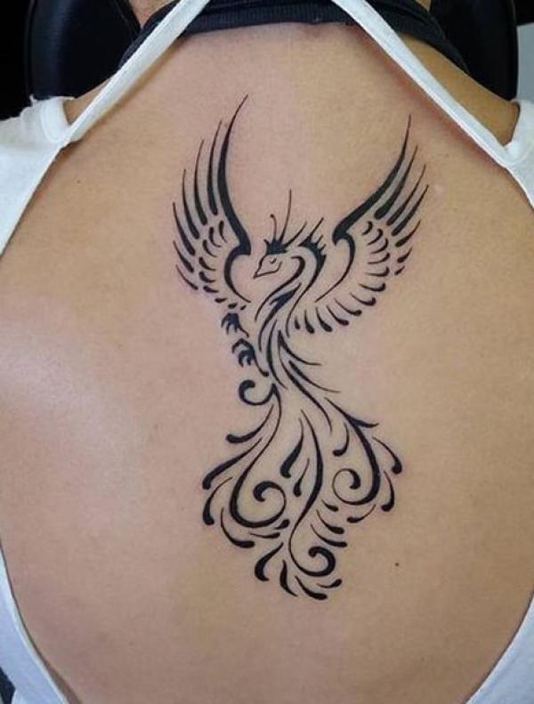 Tattoo Design ~ Outline of a Phoenix by WiththeButterflies on DeviantArt