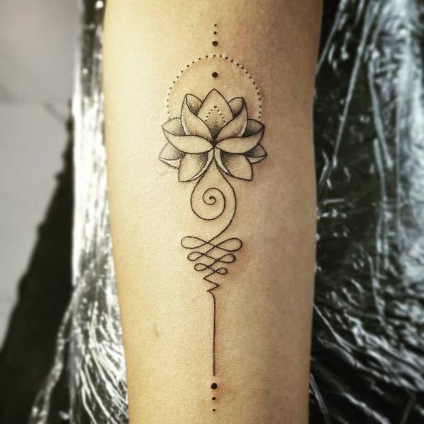 Mandala styled lotus flower on front of foot and lower shin, | By Tattoos  By MacFacebook