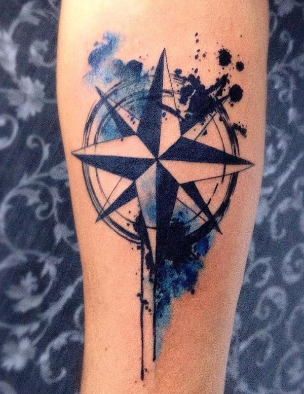 Best compass and ship tattoos for sailors and travelers