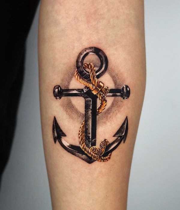 girly anchor tattoos meaning