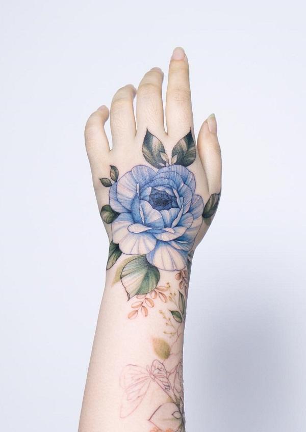 Aggregate 92 about flower hand tattoo unmissable  indaotaonec