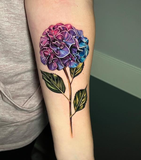 Realistic Flower Tattoo