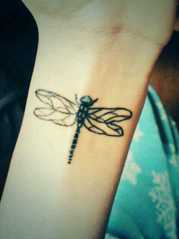 Black Tribal Dragonfly Tattoo – Tattoo for a week
